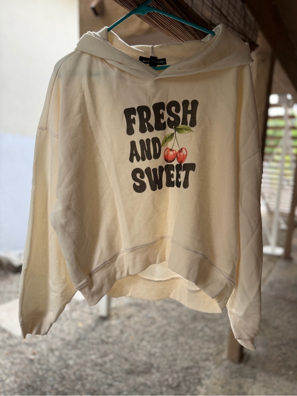 Fresh and Sweet Cream Hoodie Sweatshirt - Women's Casual Pullover